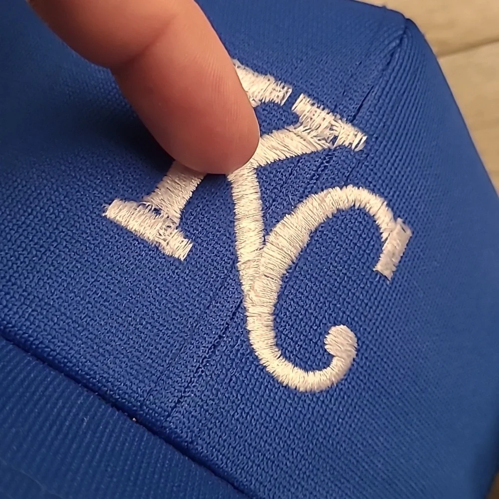 KANSAS CITY ROYALS‎ MLB Team Annco Blue Snapback Cap Hat Vtg RARE